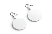 White Round Earring Pair 3D Model, an Object 3D Model by rebrandy (Thumbnail 1 of 9)