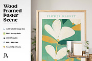 Wood Framed Poster DIN A PSD Mockup, a Household Mockup by Julian Adams (Thumbnail 2 of 3)