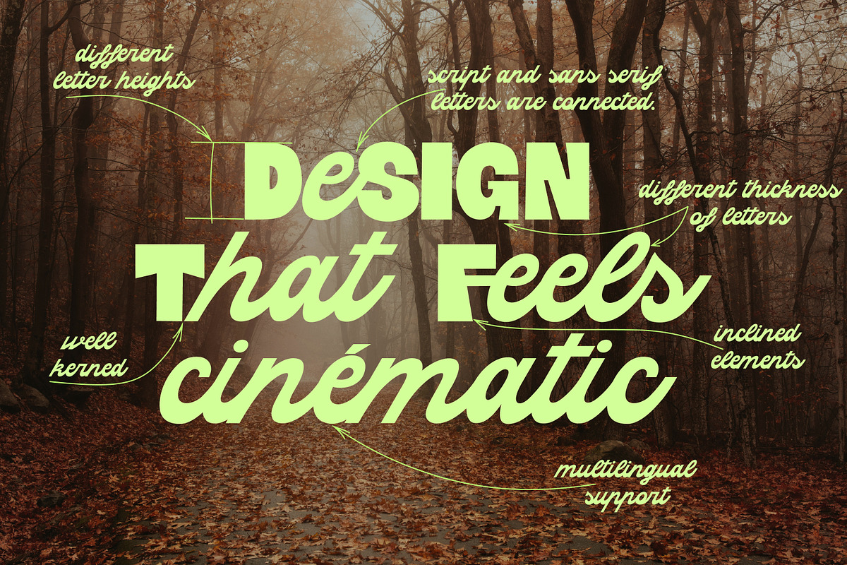 Highway Motel Retro Vibe Sans Script, a Script Font by Struvictory.art (Photo 5 of 10)