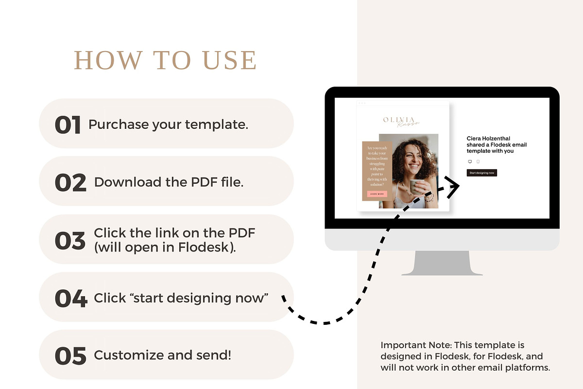 Flodesk Template | Email Sequence, an Email Template by Ciera Design Templates (Photo 6 of 8)