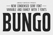 Bungo - Variable Condensed Font, a Font by Typeskets (Thumbnail 1 of 11)