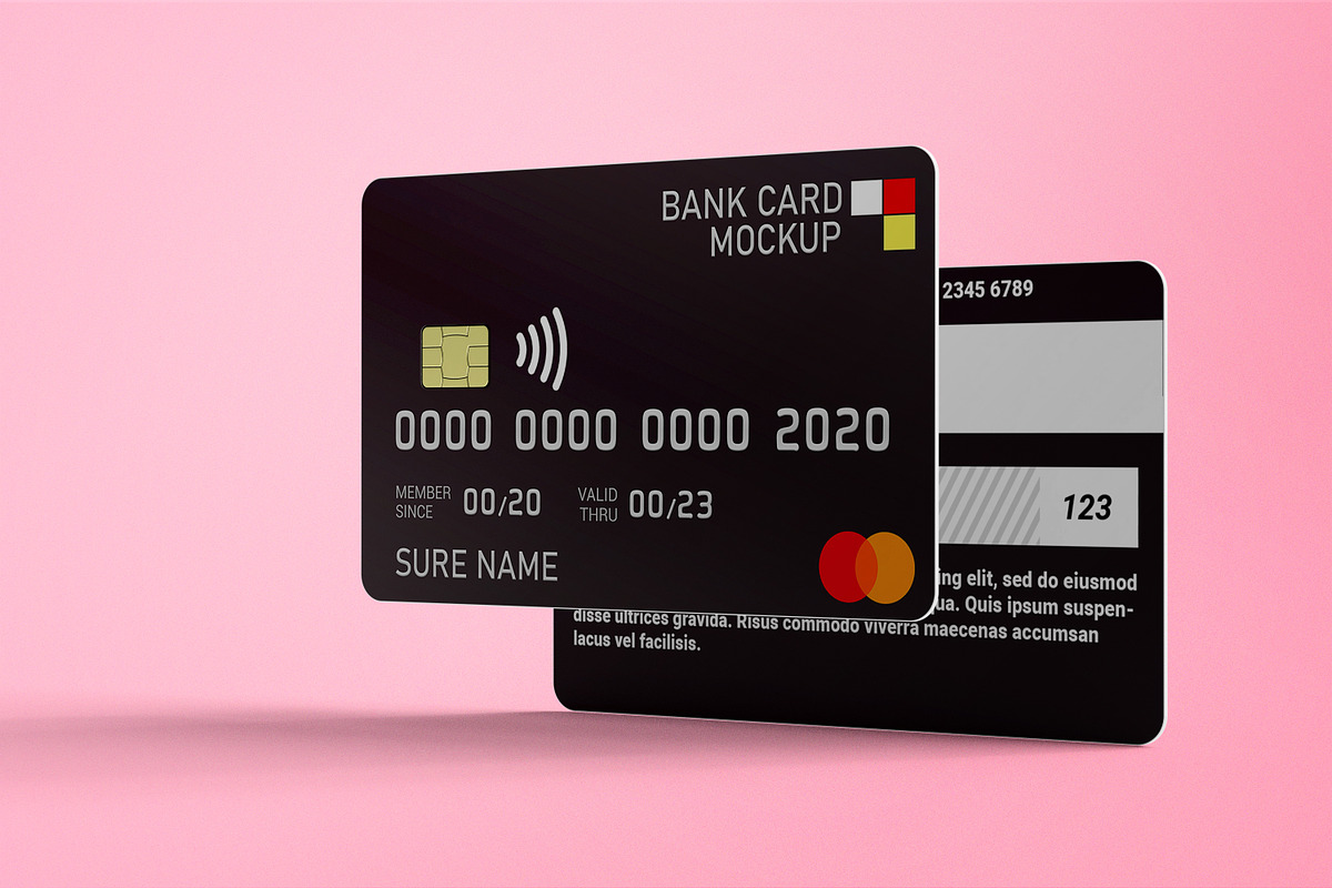 Credit / Bank Card Mock-Up, a Product Mockup by 2M GRAPHICS DESIGN (Photo 6 of 7)