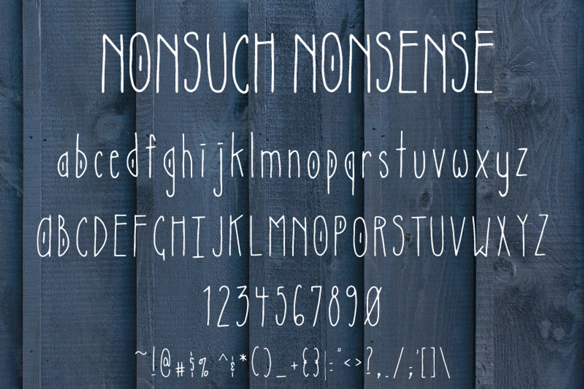 Nonsuch Nonsense // Quirky Font, a Sans Serif Font by by Masselyn (Photo 4 of 4)