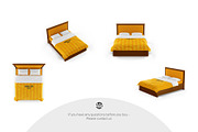 Double Bed Mockup Set, a Household Mockup by Country4k (Thumbnail 4 of 4)