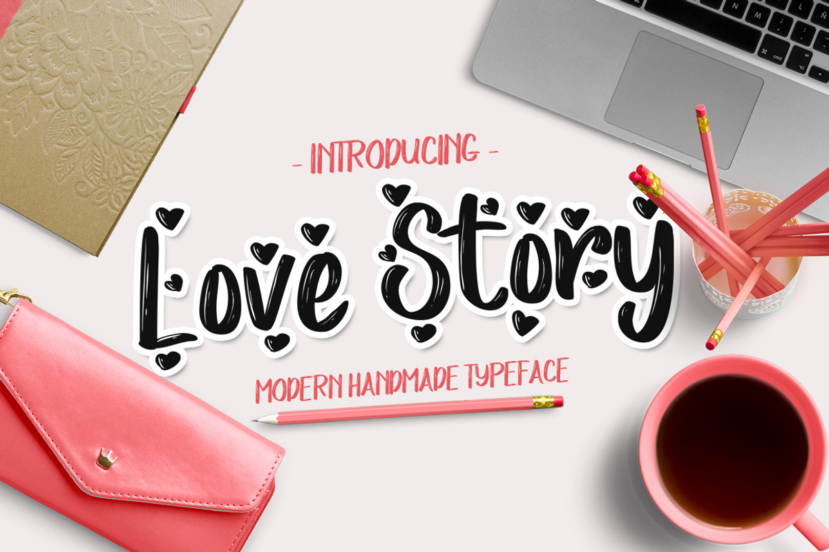Love Story Typeface, a Script Font by Debut Studio (Photo 1 of 6)