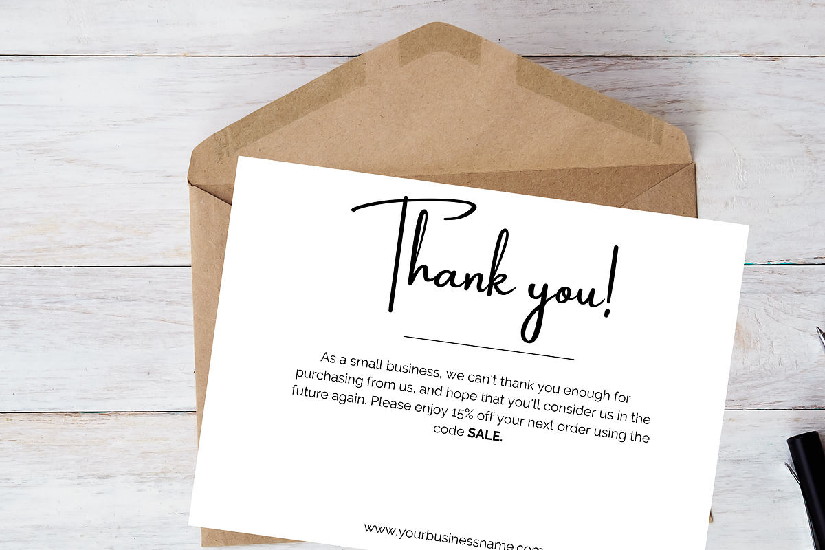 Business Thank You Card, a Card Template by Zqdo (Photo 1 of 4)