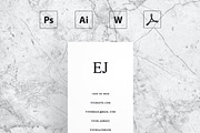 Watercolor feather business card, a Card Template by MH Design Template (Thumbnail 5 of 6)