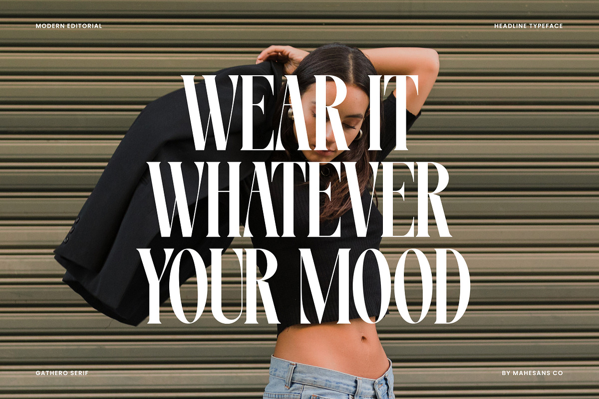 Gathero – Modern Editorial Serif, a Serif Font by Mahesans Co (Photo 8 of 12)