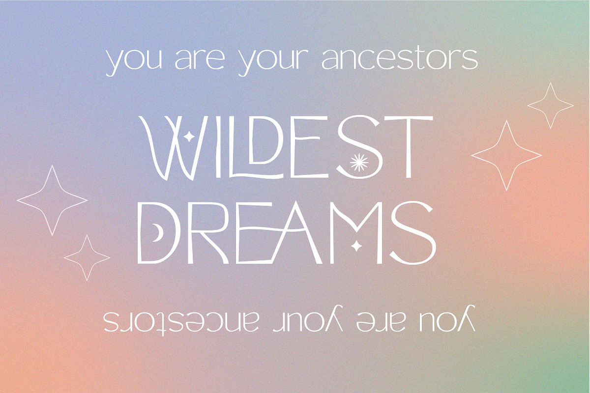 Moonbeams Sans Serif, a Sans Serif Font by Kellie Jayne Studio (Photo 6 of 14)