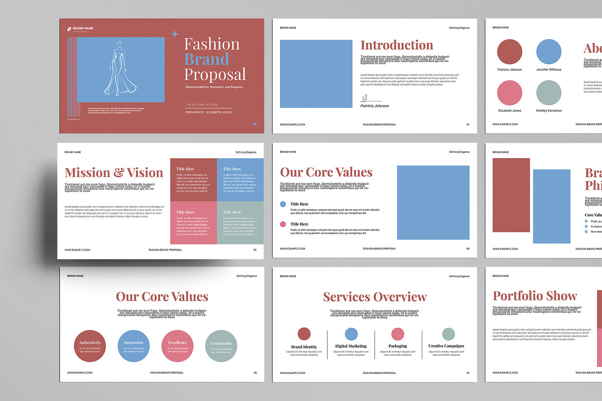 Brand Portfolio Presentation, a Presentation Template by MightyDesign (Photo 1 of 9)