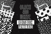 Black and White Geometric Patterns, a Pattern Graphic by ComelyPics Shop (Thumbnail 1 of 7)