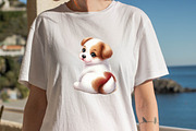 Dog Watercolor сlipart. Cute Puppies, an Illustration by SVGArt (Thumbnail 3 of 7)
