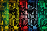 Circuit board seamless patterns set, a Pattern Graphic by mnke art studio (Thumbnail 1 of 5)