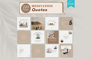 Meditation Canva Templates, a Social Media Template by Viral Content Design (Thumbnail 3 of 15)