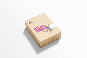 Kraft Paper Box Mockup