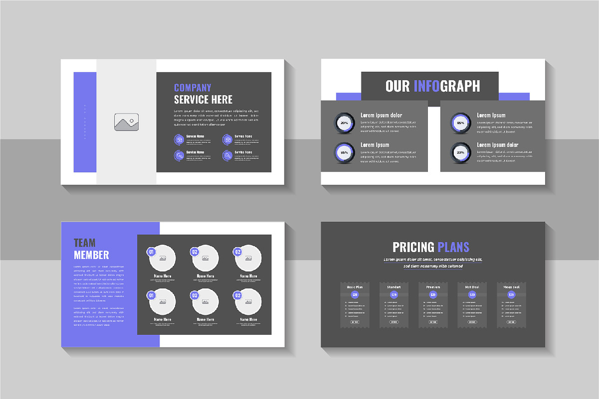 Sleek business plan template design, a Presentation Template by Pavel_design (Photo 3 of 4)
