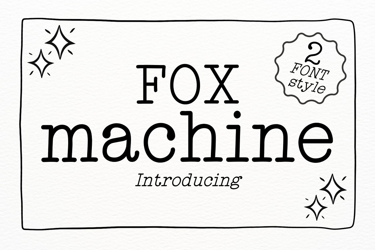 Fox Machine Font, a Slab Serif Font by Fox7 By Rattana (Photo 1 of 11)