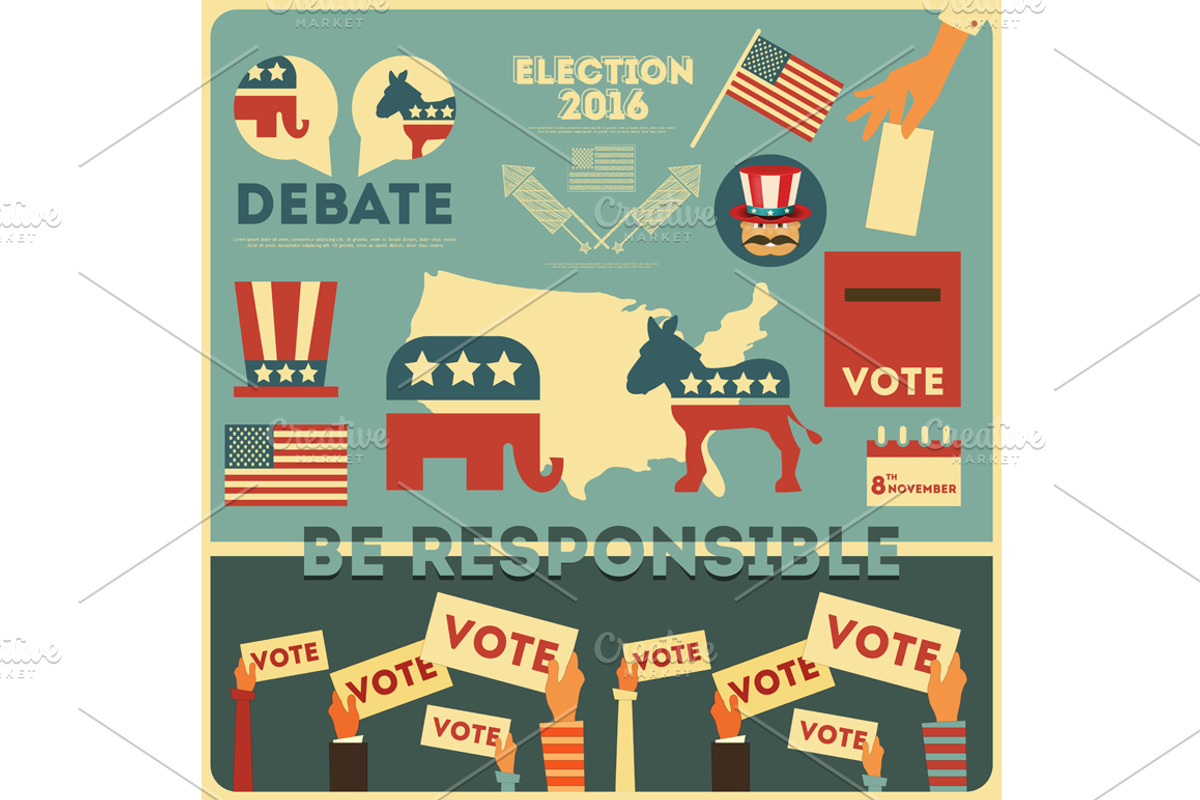 Presidential Election Voting, a Person Illustration by ELFIVETROV DESIGN
