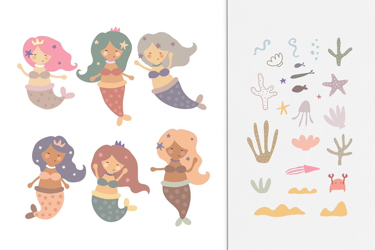Mermaids, a Graphic by AnnieArt (Photo 2 of 6)