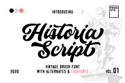 Historia Font, a Script Font by Fargun Studio (Thumbnail 1 of 14)