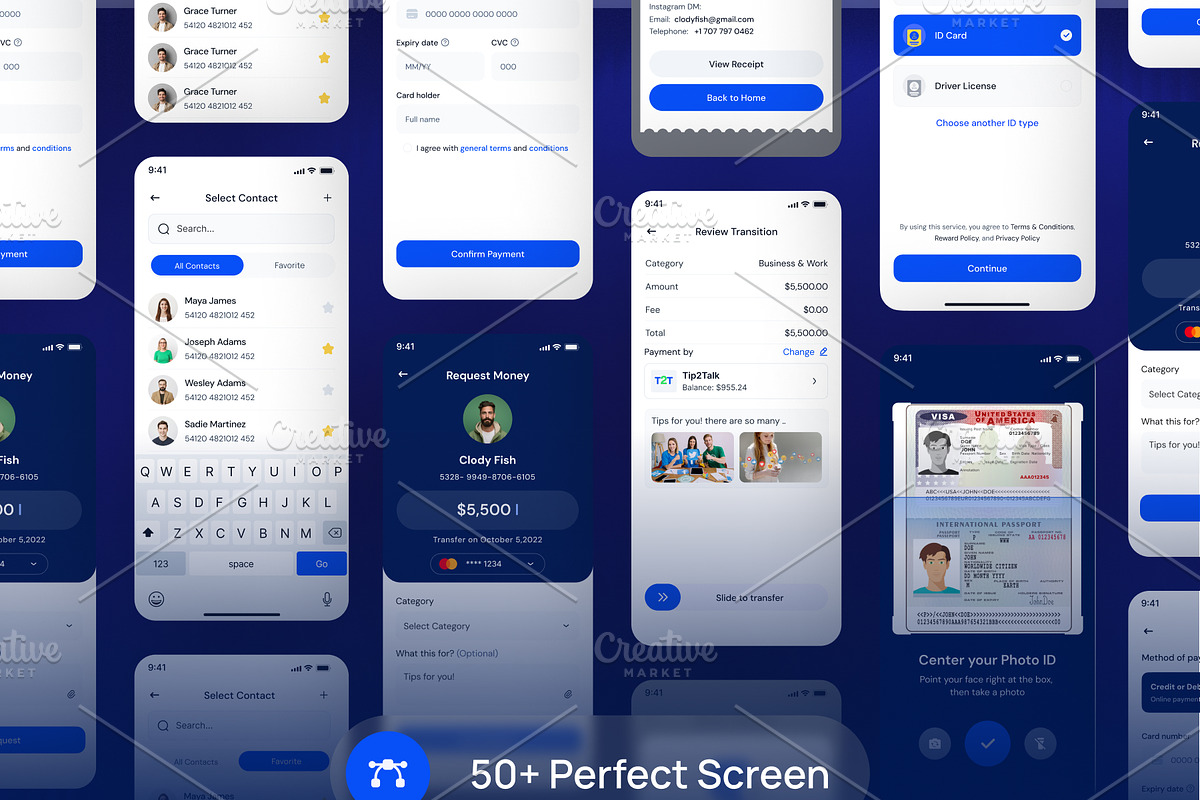 E-Wallet Mobile App UI Kit preview 8