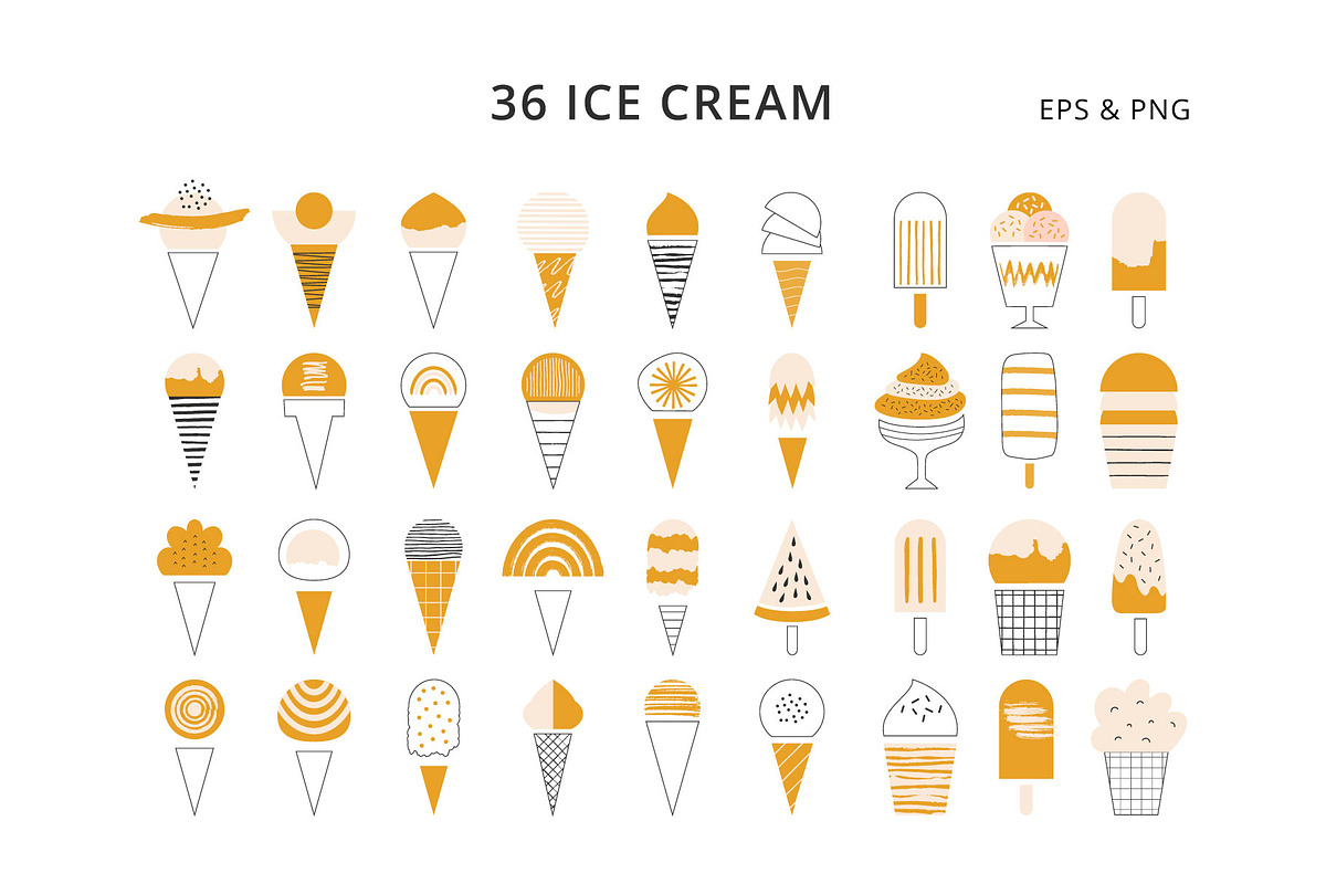 Ice cream abstract, a Pattern Graphic by Anatartan Design (Photo 4 of 18)