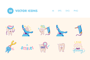 20 Dentist Icons, an Illustration by Hello Mister Frank (Thumbnail 3 of 5)