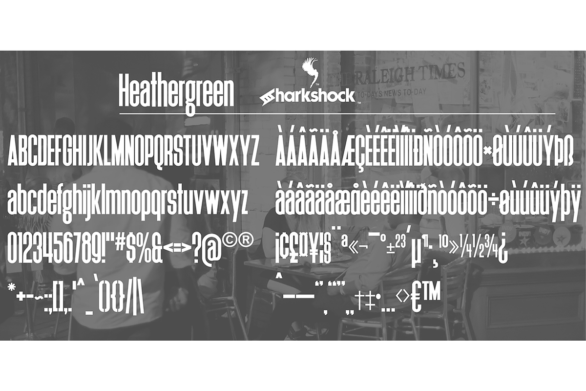Heathergreen, a Sans Serif Font by Sharkshock (Photo 2 of 2)