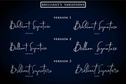 Brilliant - 3 Signature Font, a Script Font by din-studio.com (Thumbnail 2 of 9)