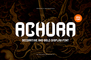 Achura - Thick & Artdeco Font