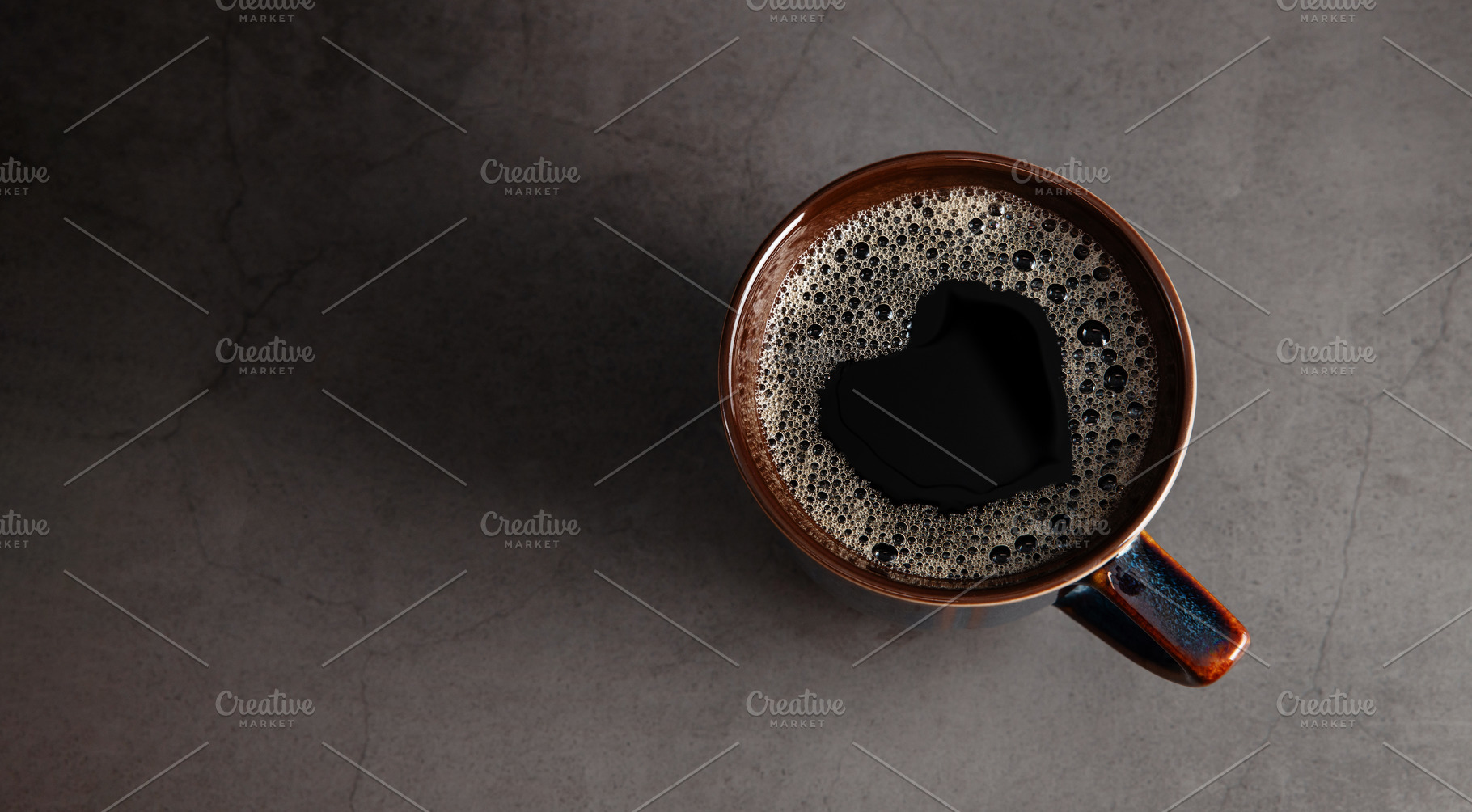 Coffee Lover Concept. Coffee Cup with Heart Shape inside, a Photo by salmon.black
