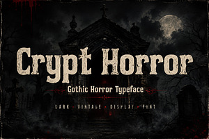 Crypt Horror, a Slab Serif Font by Wow Magic