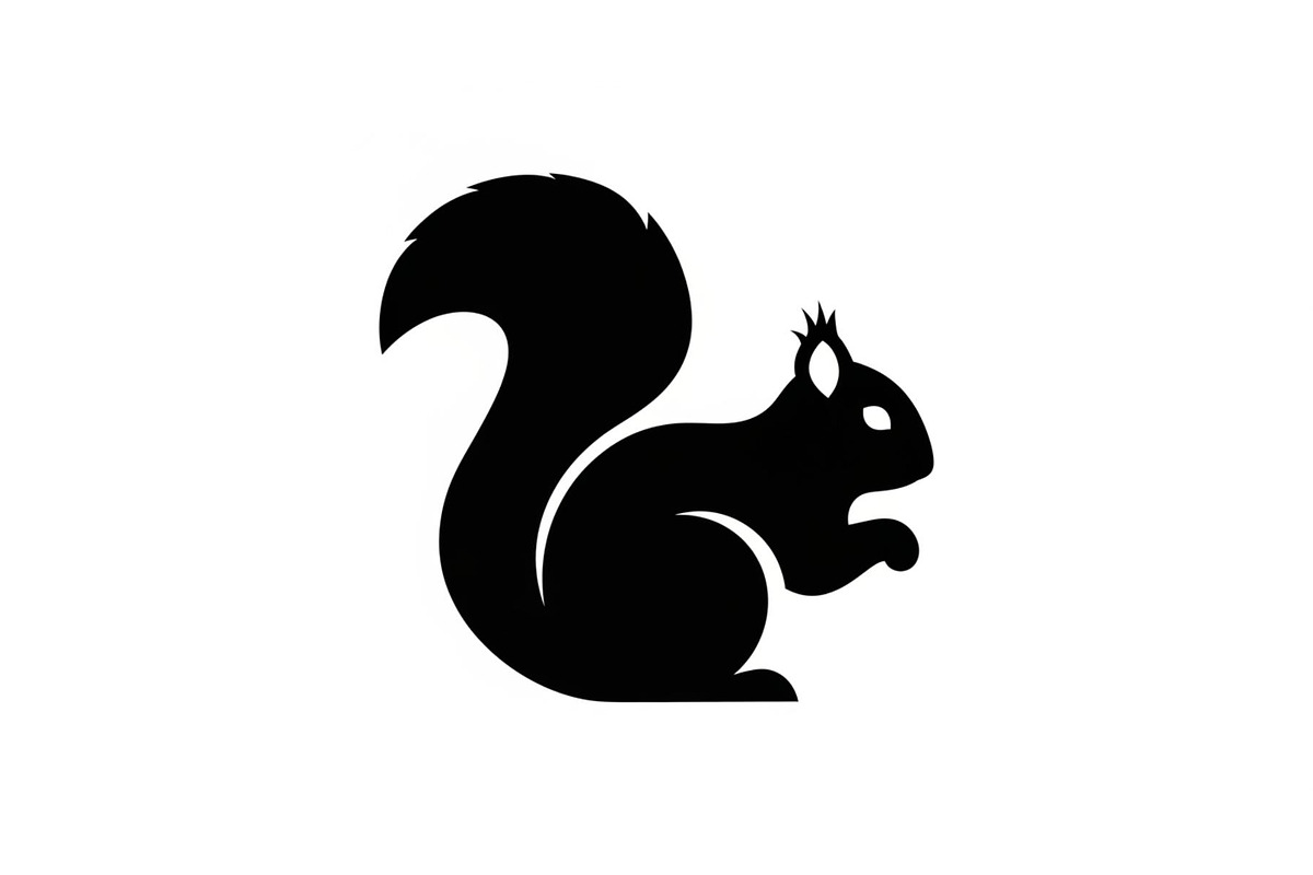 Squirrel Silhouette Vector Bundle, an Illustration by yasushie (Photo 32 of 48)