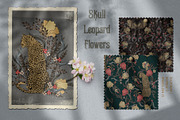 Skull Leopard Flowers, a Texture Illustration by LanaDzi (Thumbnail 4 of 13)