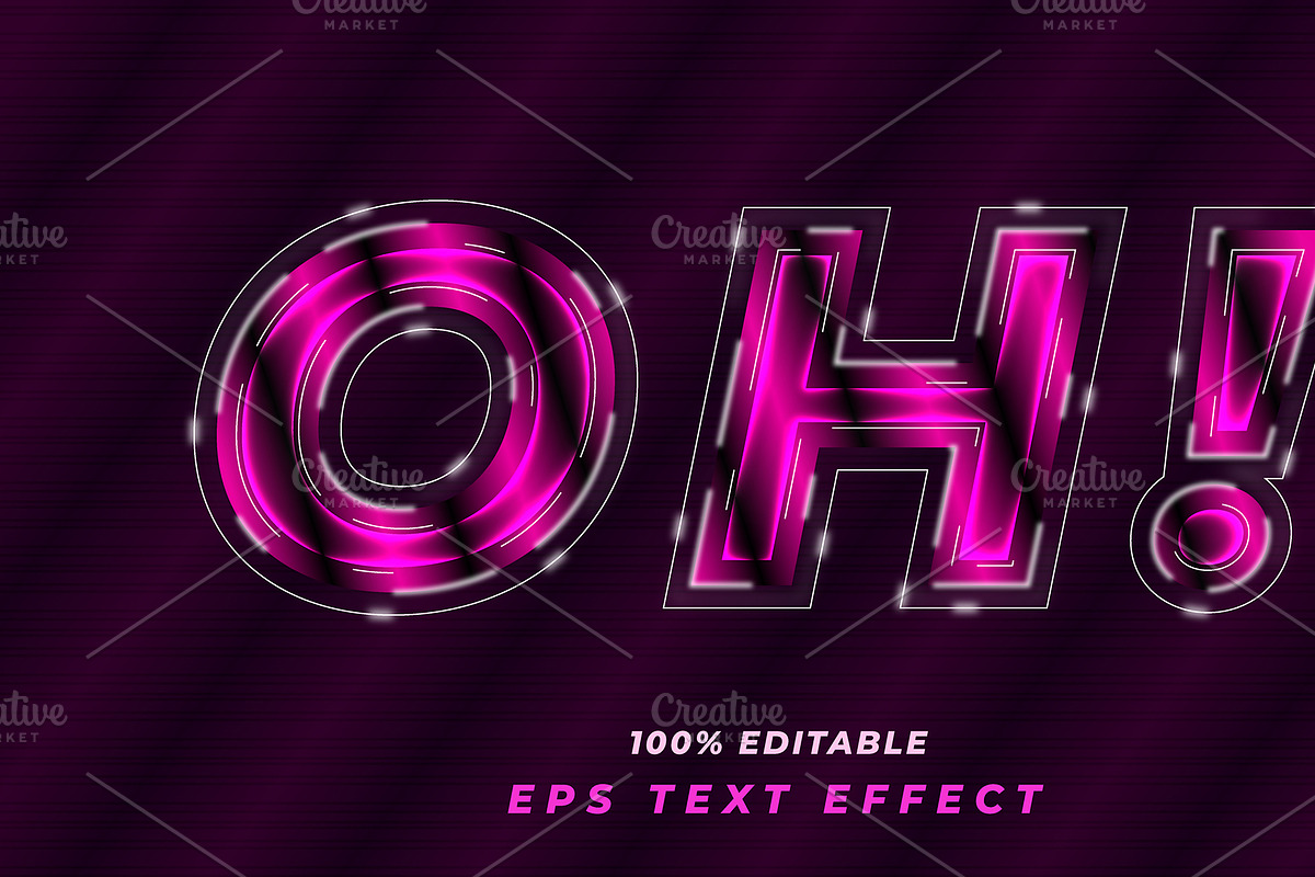 Editable neon lights text effect, a Layer Style Add-On by mijli (Photo 2 of 2)