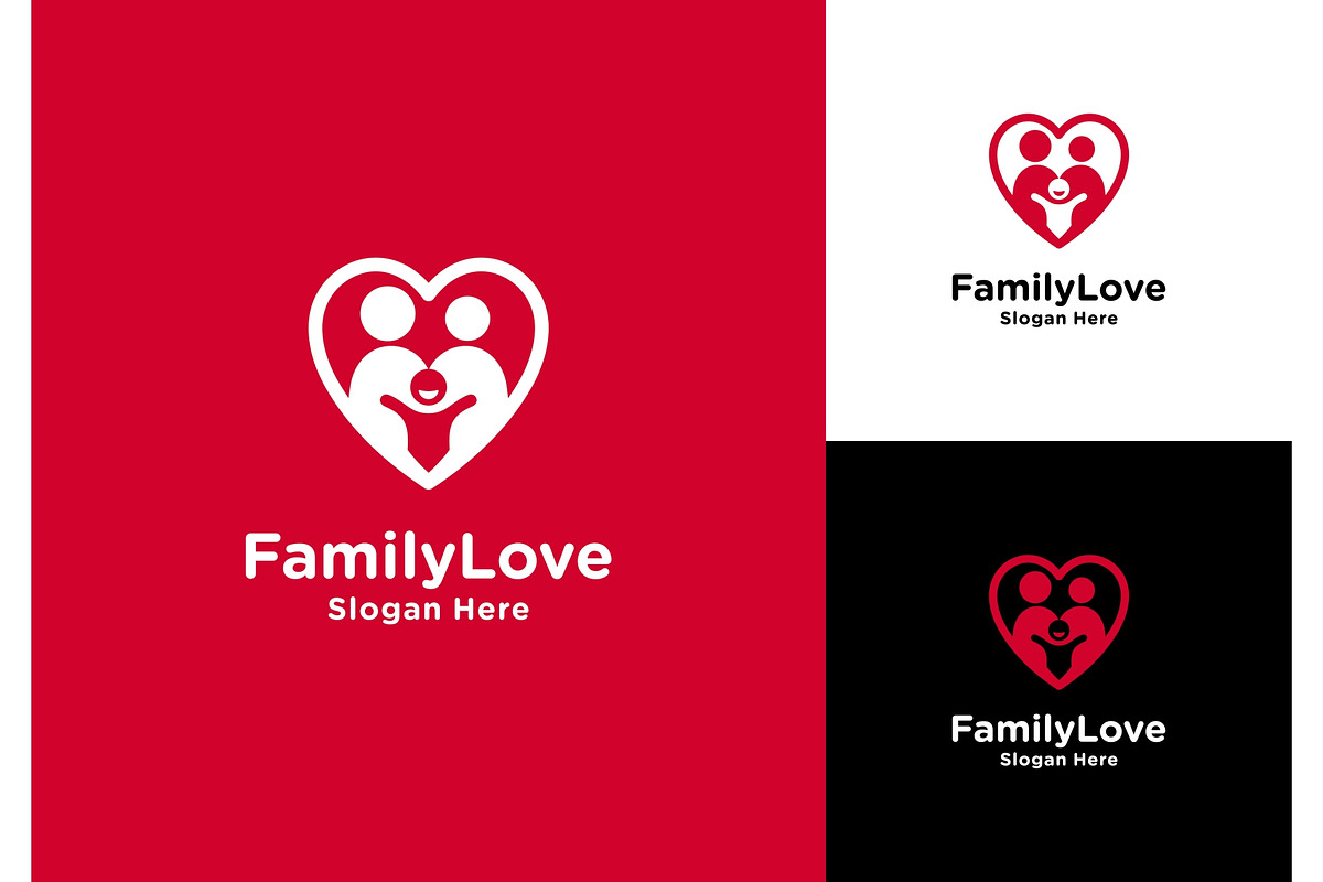 Family Love Logo, a Branding & Logo Template by ika trisiana (Photo 1 of 2)