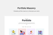 Julia - Creative Portfolio Template, a HTML Template by TemplatesJungle (Thumbnail 5 of 9)