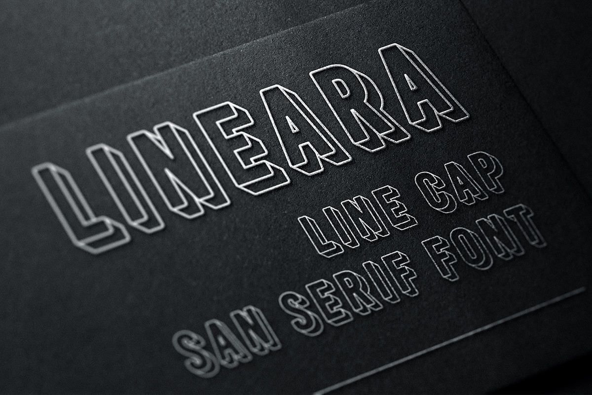 Lineara Modern Line Caps Font, a Sans Serif Font by Kohl + Cole (Photo 1 of 8)