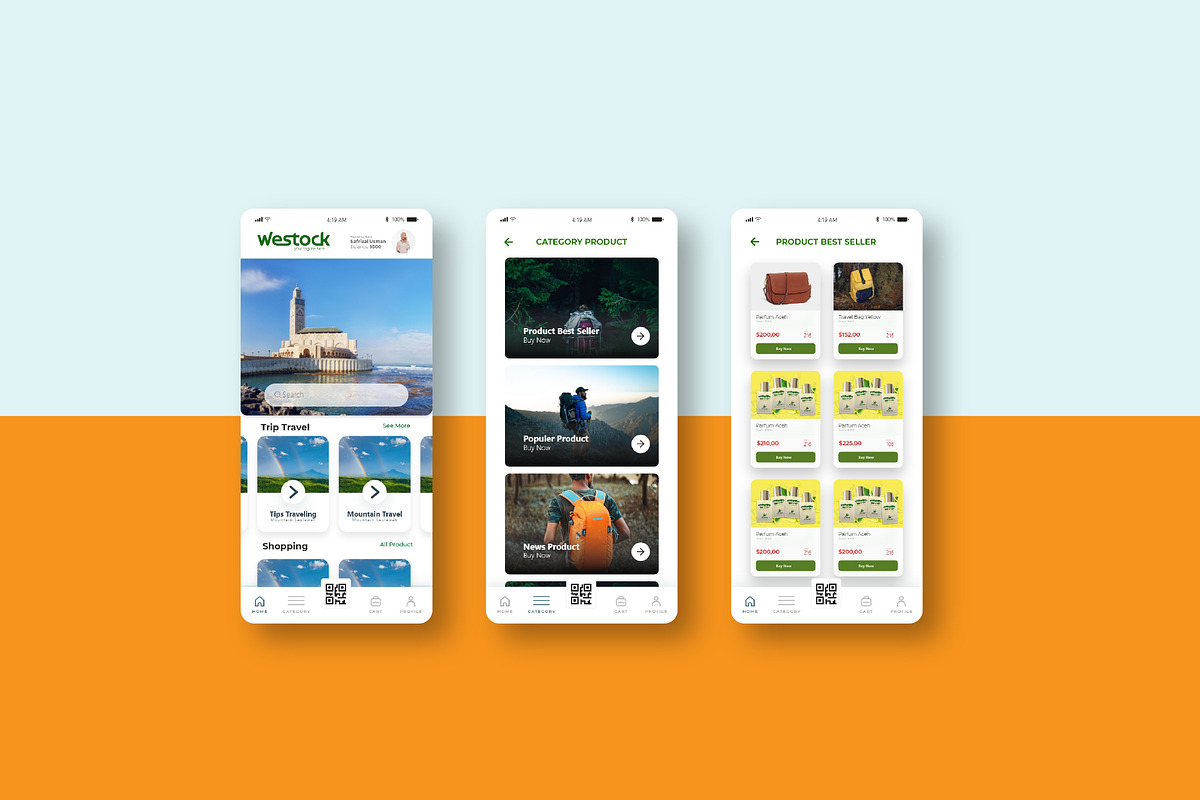 Westock - UI KIT Template APP, an App Template by Beside Std (Photo 3 of 4)