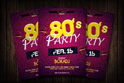 Retro Party Flyer Template, a Flyer Template by Malaxay (Thumbnail 1 of 3)