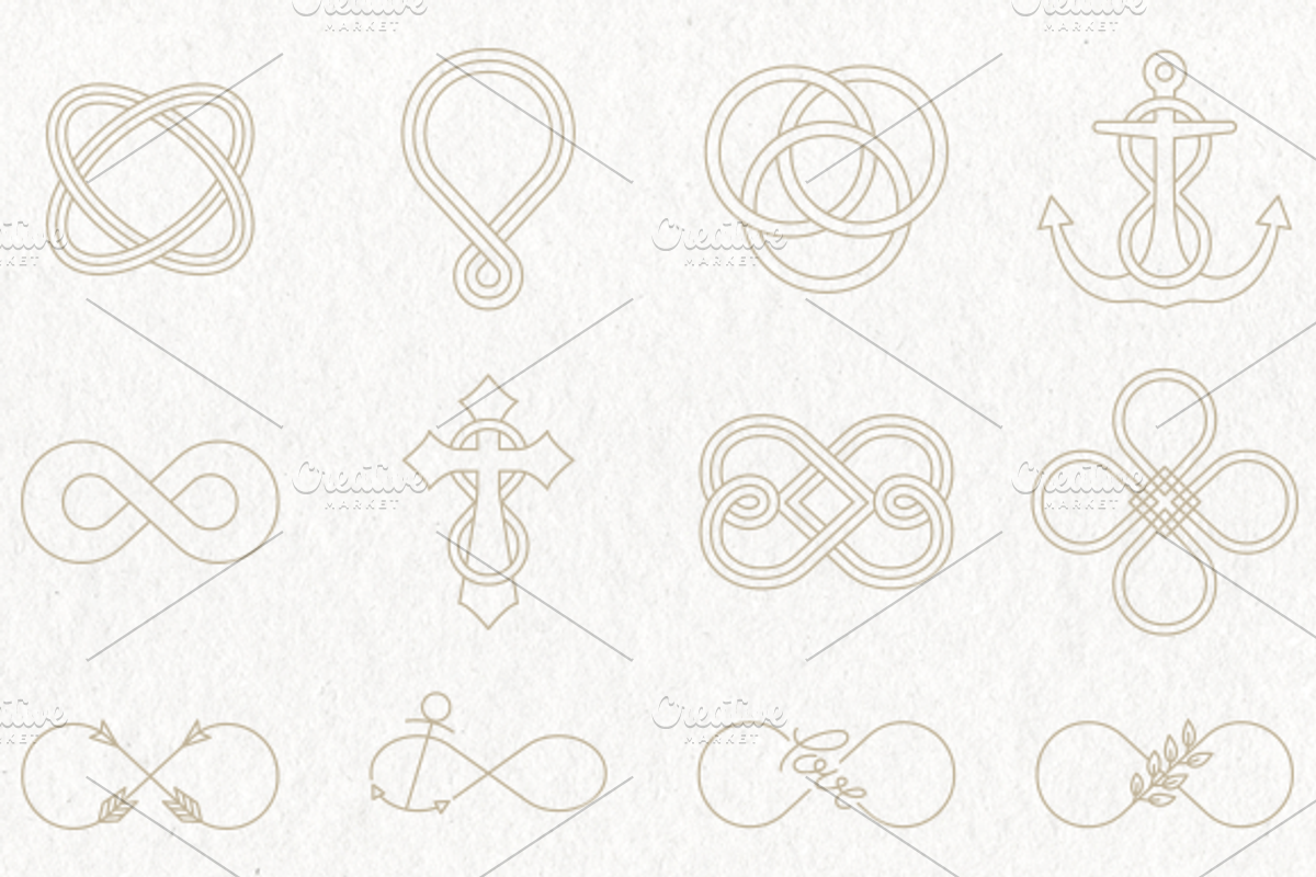 30 Infinity Symbols EPS & PNG, an Outline Icon by Pixejoo (Photo 2 of 5)