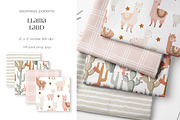Llama Land Kids Pattern Collection, a Pattern Graphic by PROTEA Watercolor Studio (Thumbnail 2 of 9)