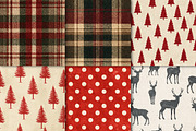Cabin Christmas Seamless Pattern, a Pattern Graphic by Black Bird Studio (Thumbnail 3 of 6)