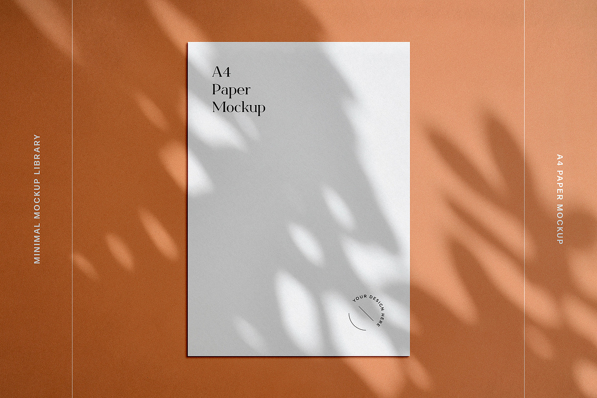 Minimal A4 Paper Mockup, a Product Mockup by Design Squad (Photo 1 of 4)