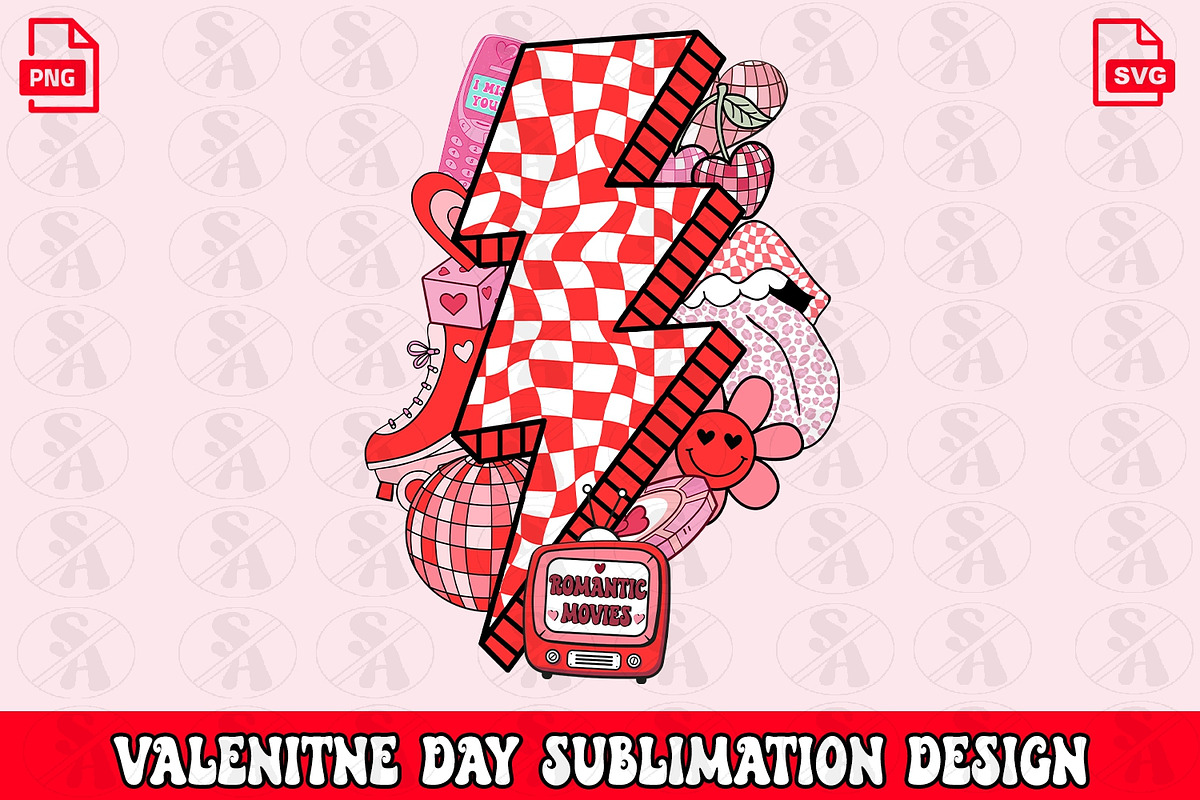 Retro Valentine sublimation design, an Object Graphic by RETROVIBZDESIGNS