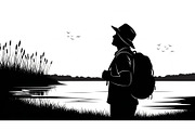 Nature Landscape Silhouette Vector B, an Illustration by Designer_Momina (Thumbnail 5 of 51)