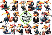 Hornbill Bird Clipart, an Illustration by Pixels.Craft (Thumbnail 1 of 7)