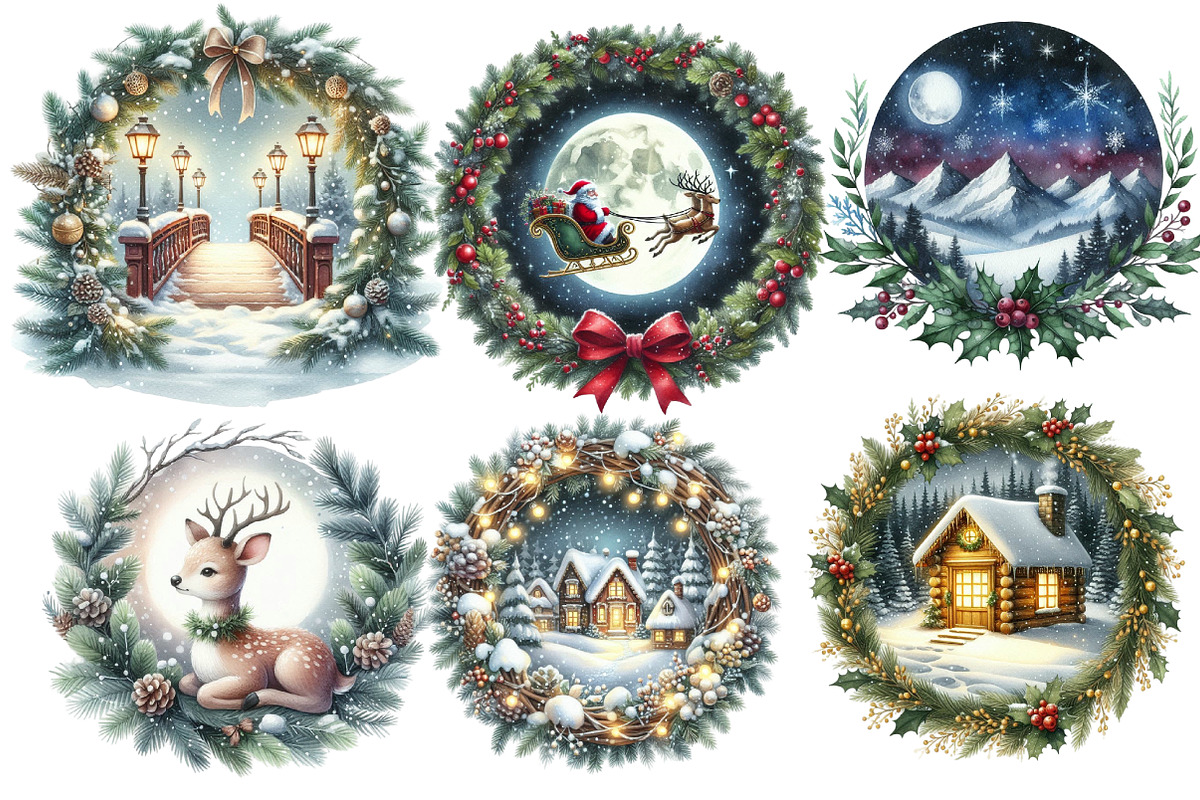 Christmas  Winter Scenes Png, an Illustration by Designworld (Photo 3 of 6)