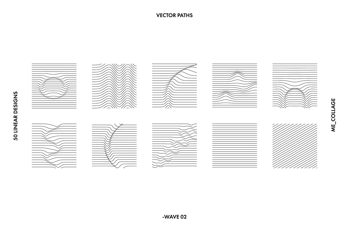 WAVE 02 - 50 Minimal Linear Designs, an Object Graphic by ME_COLLAGE (Photo 29 of 32)