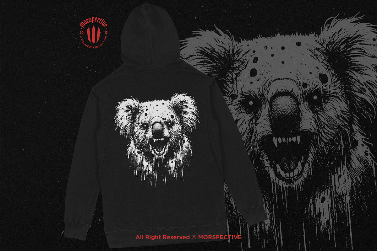 10 Bundle Dark Art Koala Animal Wild, an Illustration by Morspective (Photo 4 of 7)